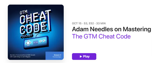 Adam Needles on Mastering the Customer Journey – Season 3: Marketing – Episode #52, The Cheat Code