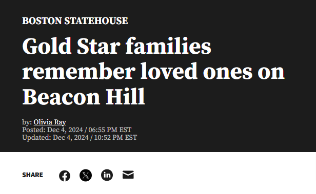 Gold Star families remember loved ones on Beacon Hill, WWLP