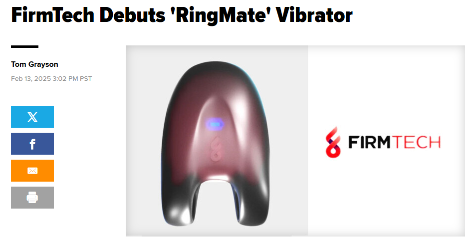 FirmTech Debuts ‘RingMate’ Vibrator, XBiz