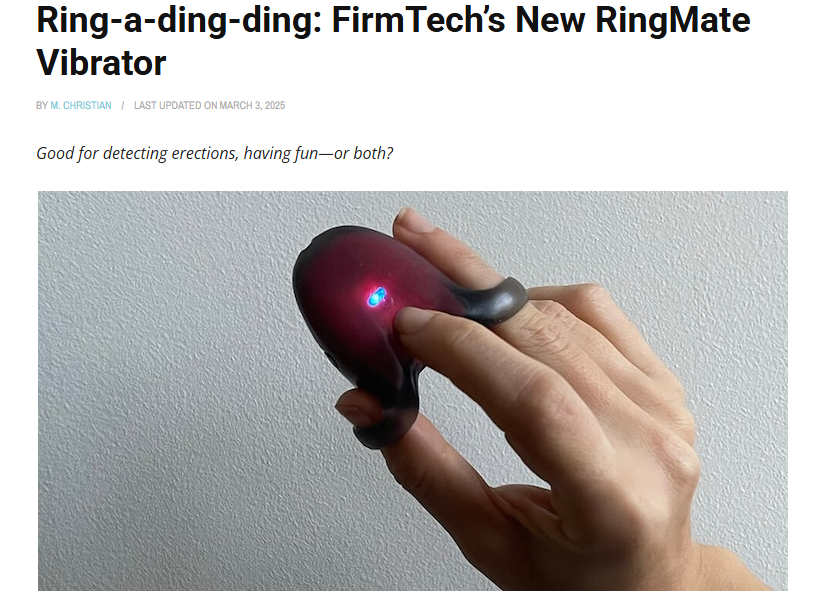 Ring-a-ding-ding: FirmTech’s New RingMate Vibrator, Future of Sex