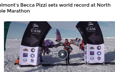 Belmont’s Becca Pizzi sets world record at North Pole Marathon, WCVB