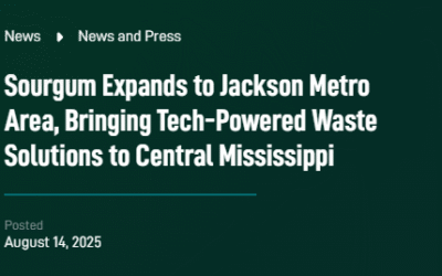 Sourgum Expands to Jackson Metro Area, Bringing Tech-Powered Waste Solutions to Central Mississippi, Waste Advantage