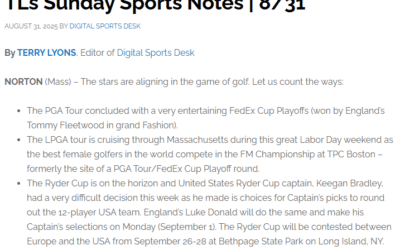 TL’s Sunday Sports Notes | 8/31, Digital Sports Desk