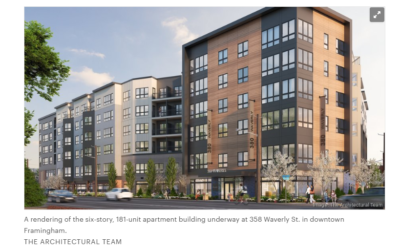 New development firm launches first big apartment project west of Boston, Boston Business Journal