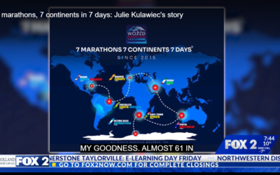 7 Marathons, 7 Continents in 7 days: Julie Kulawiec’s story, Fox 2
