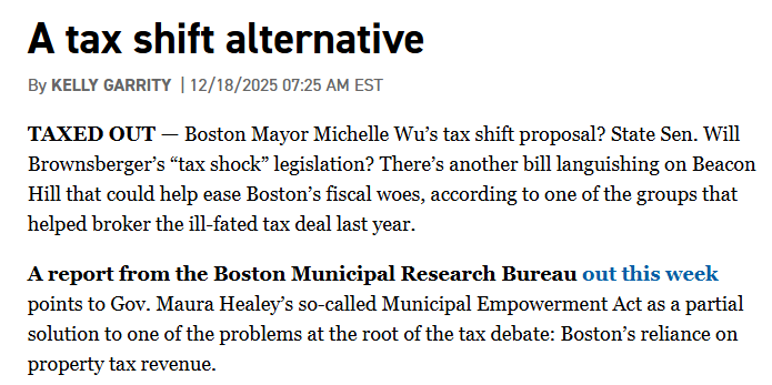 A tax shift alternative, Massachusetts Playbook