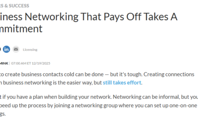 Business Networking That Pays Off Takes A Commitment, Investor’s Business Daily