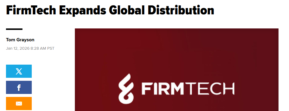 FirmTech Expands Global Distribution, XBiz