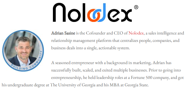 From Awkward Introductions to Seamless Transactions: The Nolodex Experience, BusinessRadioX