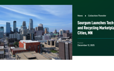 Sourgum Launches Tech-Driven Waste and Recycling Marketplace in the Twin Cities, MN, Waste Today Magazine