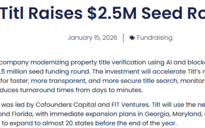 Titl Raises $2.5M Seed Round, PropTech Connect