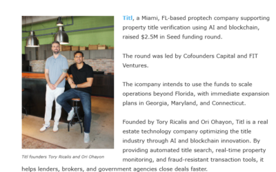 Titl Raises $2.5M in Seed Funding, FinSMEs