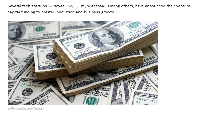 Venture Capital Funding: Novee, SkyFi, Titl, WitnessAI, infotechlead