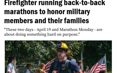 Firefighter running back-to-back marathons to honor military members and their families, Boston.com