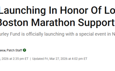 Fund Launching In Honor Of Long-time Boston Marathon Supporter, Patch.com