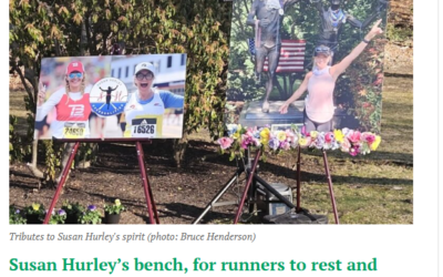 Susan Hurley’s bench, for runners to rest and reflect, Fig City News
