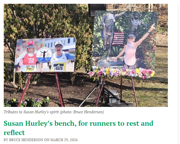 Joshua Milne PR: Susan-Hurley-s-bench-for-runners-to-rest-and-reflect-Fig-City-News