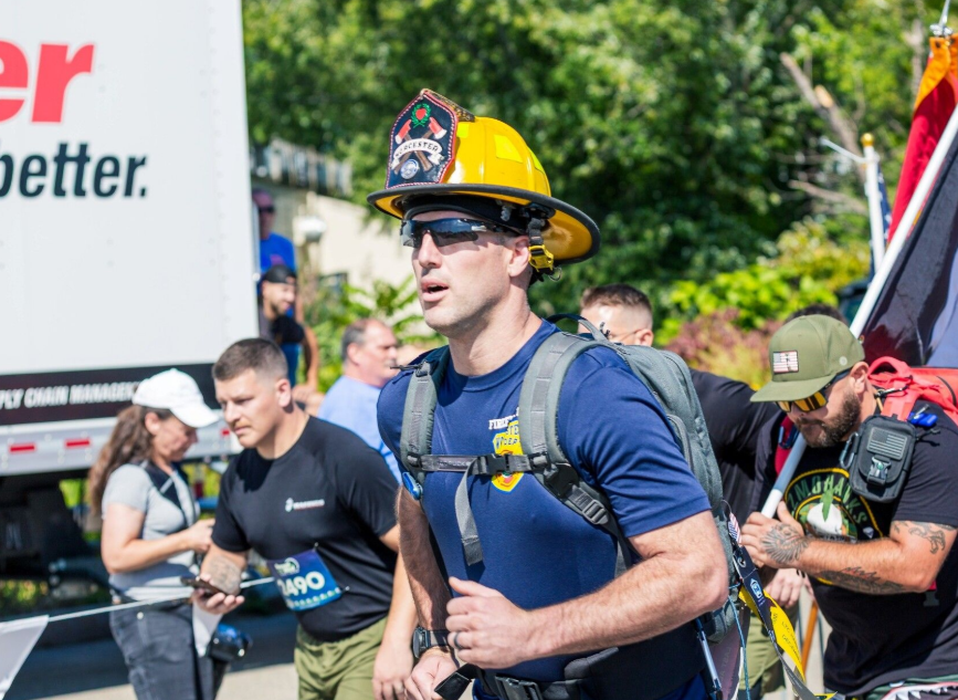 Coverage for Clients: Worcester-firefighter-runs-back-to-back-marathons-to-honor-fallen-heroes-and-military-families-The-Worcester-Guardian