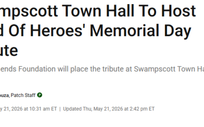 Swampscott Town Hall To Host ‘Field Of Heroes’ Memorial Day Tribute, Patch.com